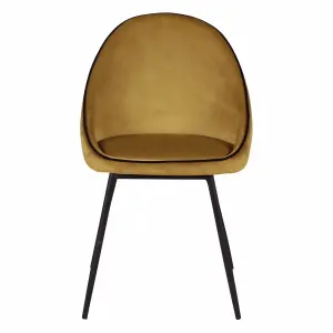 Velvet dining chair Zago Maya image-0