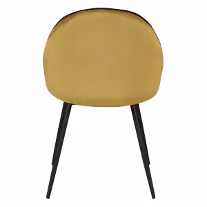 Velvet dining chair Zago Maya image-2
