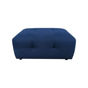 Boucle fabric pouf Zago Melki image-0