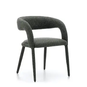 Full boucle dining chair Zago image-1