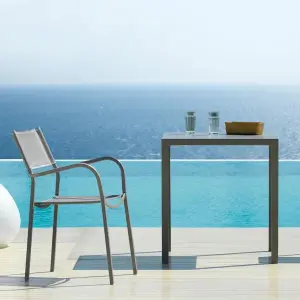 Outdoor square dining table Zago Quatris 80cm image-3