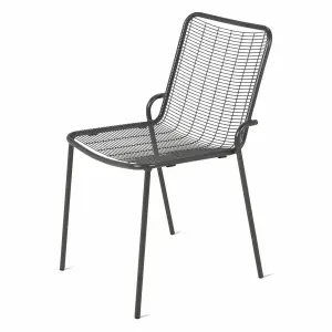 Metal outdoor dining chair Zago Roma image-0