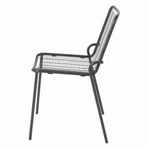 Metal outdoor dining chair Zago Roma image-3