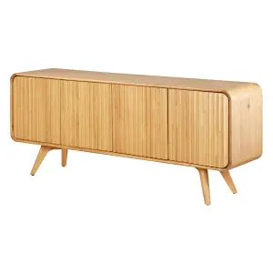 4-door natural oak sideboard Zago Sub image-1