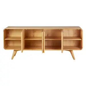 4-door natural oak sideboard Zago Sub image-4