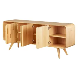 4-door natural oak sideboard Zago Sub image-5