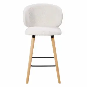 Wool-effect fabric snack chair Zago Tiago image-0
