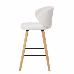Wool-effect fabric snack chair Zago Tiago image-4