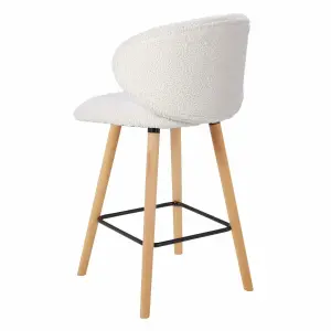 Wool-effect fabric snack chair Zago Tiago image-3