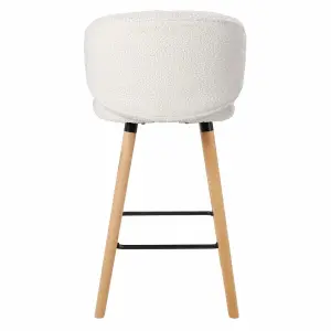 Wool-effect fabric snack chair Zago Tiago image-2