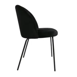 Velvet dining chair Zago Yata image-2