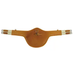 Leather riding breastplate Zaldi Extra Avellana image-0