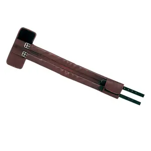 Leather riding dressage girth Zaldi image-0