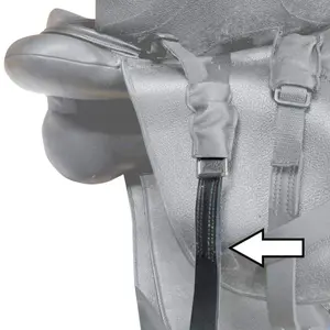 Leather Rear Dressage Saddle Strap Zaldi Castel image-1