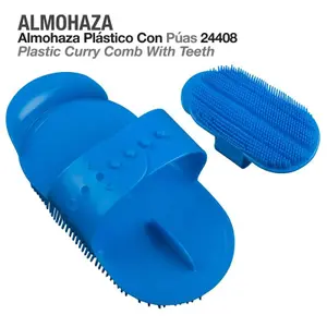 Plastic Curry Comb for Horses with Spikes Zaldi 24408 image-0