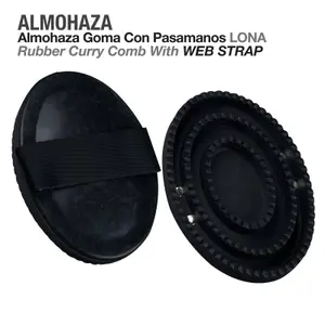 Rubber Curry Comb for Horse Zaldi Lona 24412 image-0