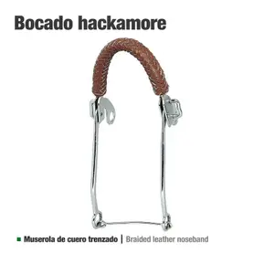 Leather hackamore for horse Zaldi 25111 image-0