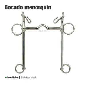 Stainless steel horse bridle bit Zaldi 2125212-50X81 image-0