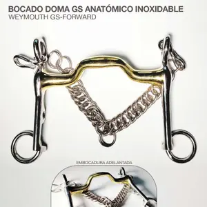 Anatomical Dressage Bridle Bit for Horse Zaldi image-0