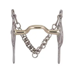Anatomical Bit for Horse with 2 Rings Zaldi image-0