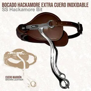 Hackamore para caballo de cuero Zaldi 2510021