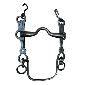 Mors espagnol pour cheval articulé en acier inoxydable Zaldi 5/8 nº2C