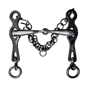 Stainless Steel Portuguese Bit for Horse Zaldi 131 image-0