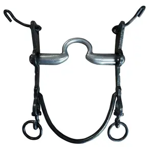 Mors espagnol pour cheval embouchure en acier inoxydable Zaldi