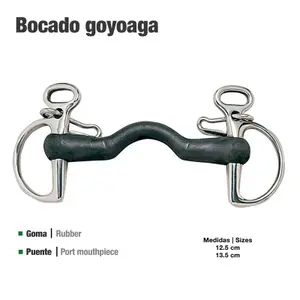 Rubber Bit for Horse Zaldi Goyoaga 21102R image-0