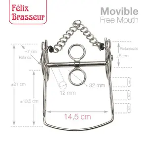 Mobile Bit for Horse Zaldi Felix Brasseur 004H12 image-0
