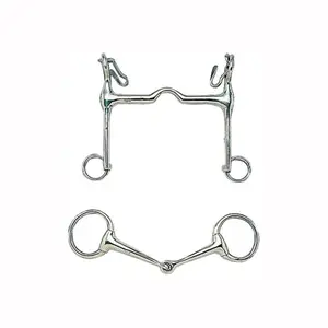Stainless Steel Dressage Bridle Bit for Horse Zaldi image-0