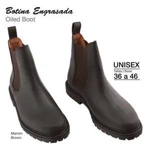 Greased Leather Ankle Boots Zaldi image-0