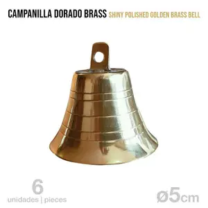 Brass Bell Boots for Horses Zaldi (x6) image-0