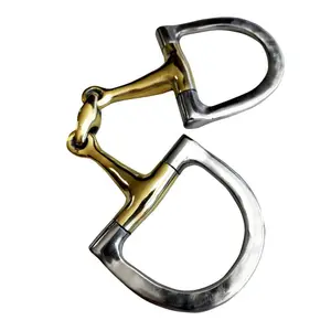 Mors 2 Rings for Horse with D Bit Zaldi BBI-5114 image-1