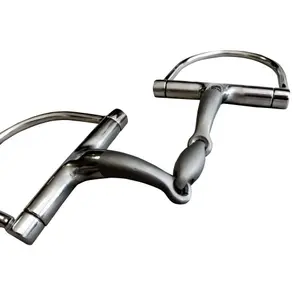 Mors 2 Rings for Horse with D Bit Zaldi BBI-5112 image-1