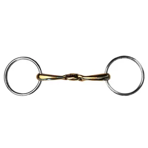 Stainless steel horse bit with 2 rings Zaldi Z426 image-0