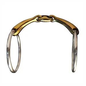 Stainless steel horse bit with 2 rings Zaldi Z426 image-2