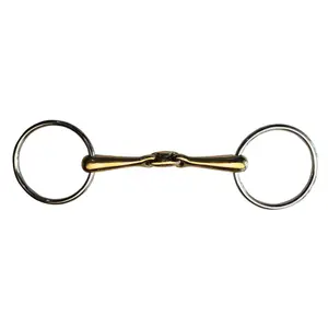 Stainless steel horse bit with 2 rings Zaldi Z432 image-0