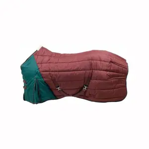 Cobertor de cocheira para cavalo bicolor impermeável Zaldi 400g image-0