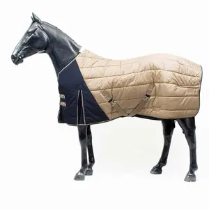 Cobertor de cocheira para cavalo bicolor impermeável Zaldi 400g image-0