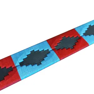 Embroidered Leather Belt Zaldi Polo image-1