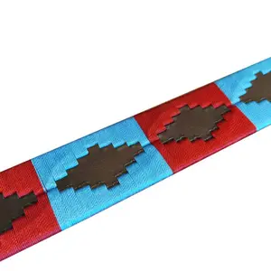 Embroidered Leather Belt Zaldi Polo image-1