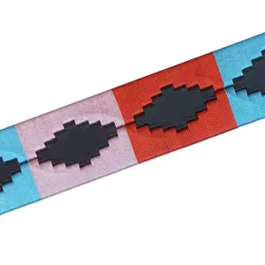 Embroidered Leather Belt Zaldi Polo image-1