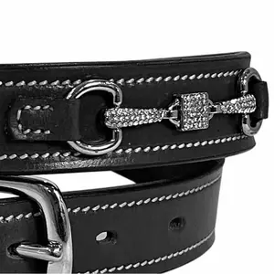 Leather Belt with Rectangular Steel Buckle Zaldi image-1