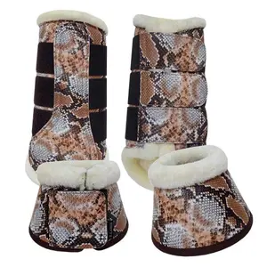 Horse Bell Boots Protection Set Zaldi Cobra AZBO-812 image-0