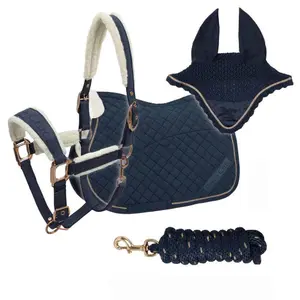 Halter and lead rope set for horse Zaldi Retro Chic image-3