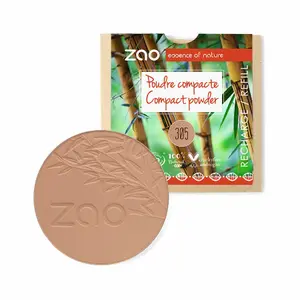 Nabíjecí kompaktní pudr 305 pískově růžový pro ženy Zao image-0