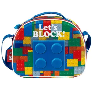 Isothermal lunch bag box child Zaska Lets Block image-0