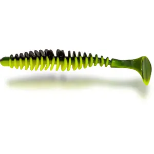 Lot of 6 pieces of soft lures Zebco Magic Trout T-Worm Paddler Cheese image-0
