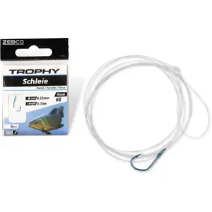 Lot von 8 Vorfächern Zebco Trophy Tench 0,25mm 70cm image-0